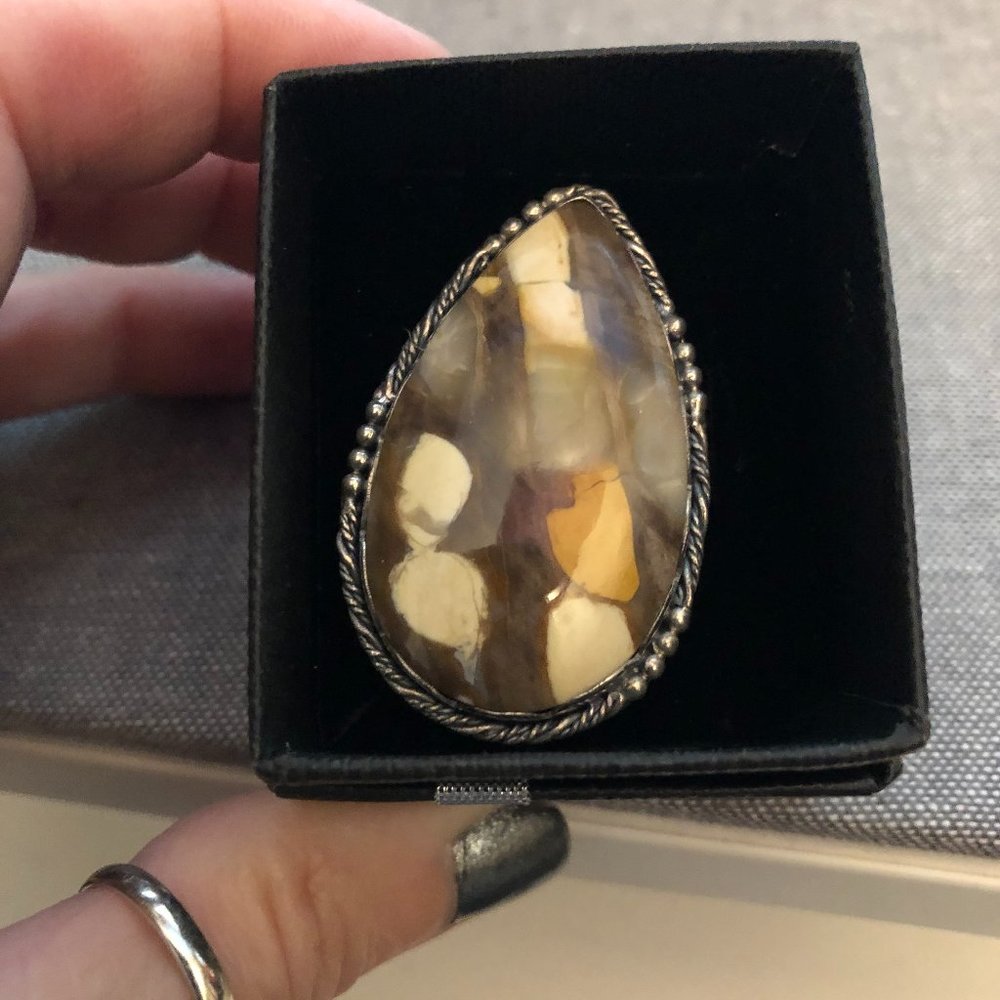 Krush Kandy Sterling Silver Leopard Ring Adj